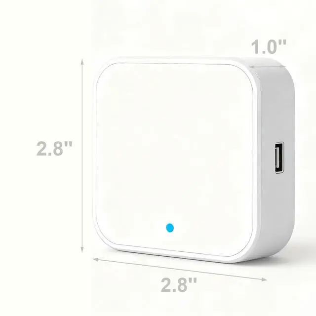 Alt view image 2 of 6 - G2 Gateway for Smart Door Lock(TT Lock), White, WiFi Hub Controller with USB Port
