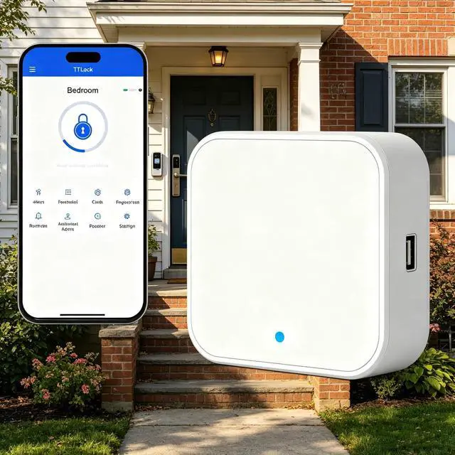 Alt view image 5 of 6 - G2 Gateway for Smart Door Lock(TT Lock), White, WiFi Hub Controller with USB Port