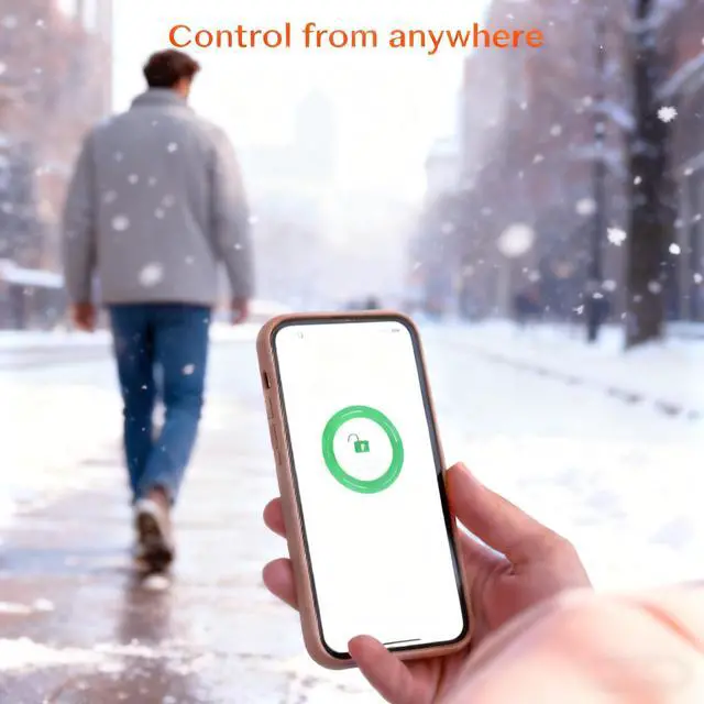 Alt view image 3 of 5 - Smart Tuya WiFi Gateway Hub Compatible with Tuya Smart Lock, Remote Access Door Lock Control Device with Alexa Voice Integration, White