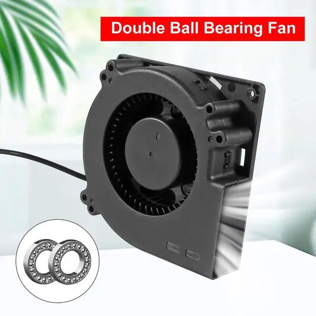 Alt view image 6 of 7 - 1 Set PC Fans 120mm (120mm x 32mm) with Variable Speed Controller 3V to 12V, Axial Computer Fan with AC Plug 110V 120V 220V, Vent Fan for PC Cooler Biltong Box Cabinet Receiver Xbox DVR