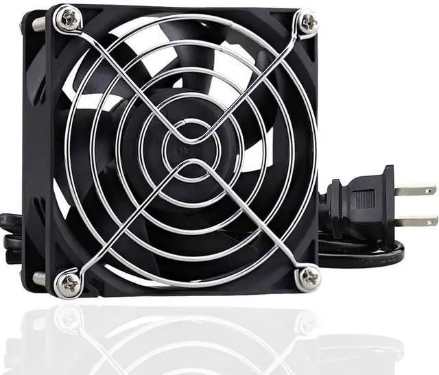 Main image of EC AXIAL 8025, Muffin Fan 110V 115V 120V 220V 240V AC 80mm x 25mm Small Brushless Cooling Fan with Switch Power Cord for DIY Ventilation Exhaust Projects