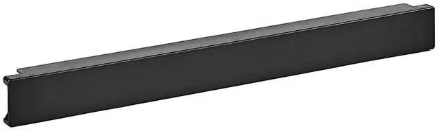 Main image of 1U Non-Vented Blanking Panel, Horizonal Toolless Mounting, Plastic, Matte Black, 19 x 1.19 x 1.75 inch (L x W x H), 10-Pack