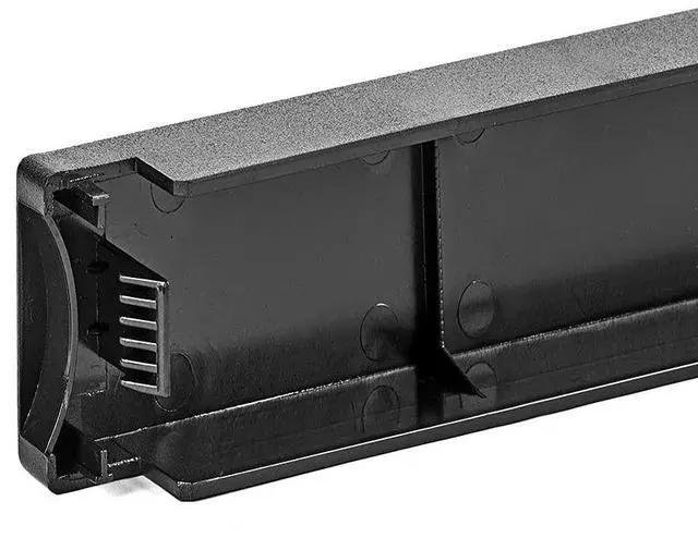 Alt view image 2 of 3 - 1U Non-Vented Blanking Panel, Horizonal Toolless Mounting, Plastic, Matte Black, 19 x 1.19 x 1.75 inch (L x W x H), 10-Pack