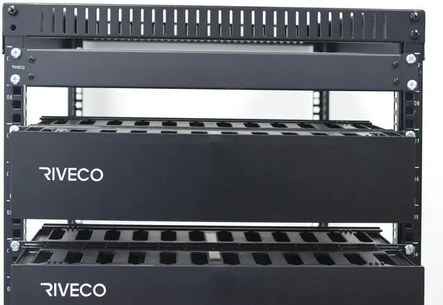 Alt view image 4 of 5 - 2PCS 1U Blank Panel for Server Racks & Network Cabinets 19" Blind Plate Black