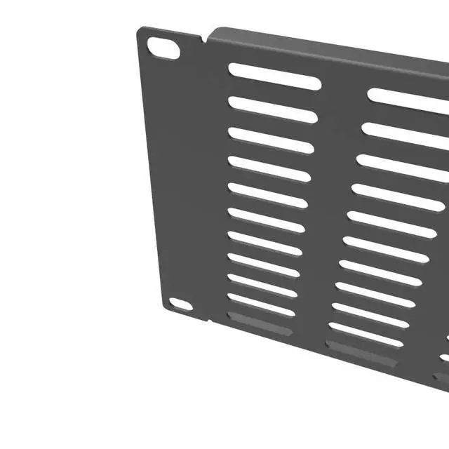 Alt view image 4 of 4 - 2 Pack of 3U Vented Blank Panel - Metal Rack Mount Filler Panel for 19in Server Rack Cabinet or Enclosure, Black (3U)