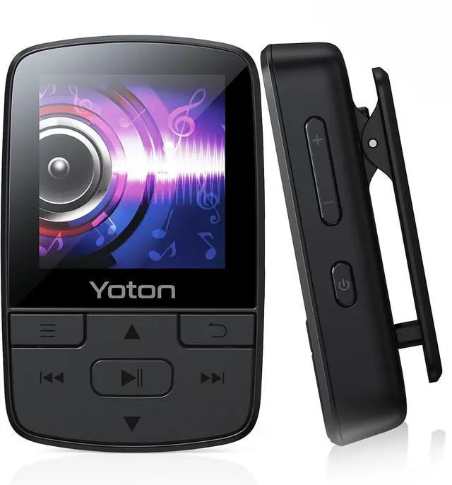 Main image of MP3 Player with Bluetooth 5.2, Hi-Fi Pocket-Sized Music Player, with Sports Clip, FM Radio, Earphones Included(No TF Card Included Insert Card to Use)