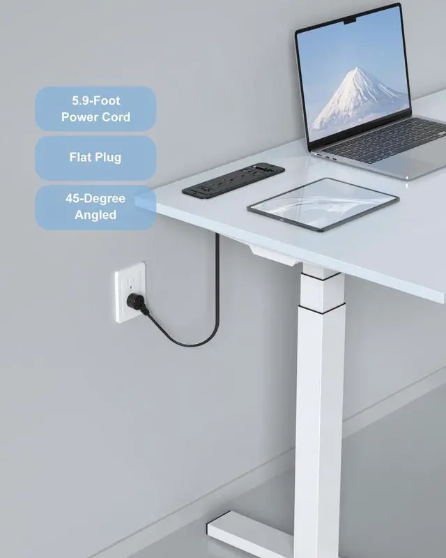 Alt view image 5 of 7 - Recessed Power Strip with Retractable USB C Cable,2 PD 65W USB C Fast Charging,Flush Mount Countertop Drawer Outlet, Furniture Hidden Outlet for Side Table,End Table,3 Outlets (Black, 6FT-65W)