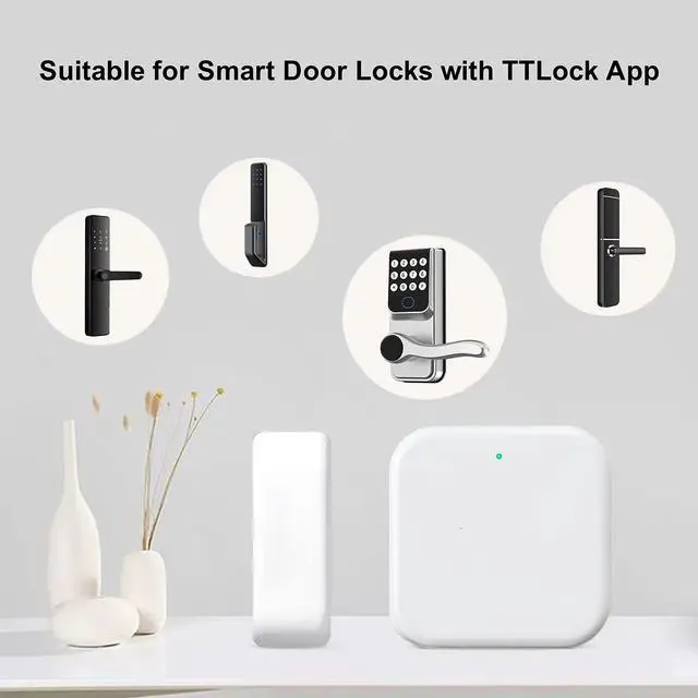 Alt view image 3 of 7 - Smart Lock Wi-FI Gateway,Remote Access Hub for Smart Door Lock,Works with TTLock App & Alexa (Model G2, Supports 2.4G Wi-Fi Only)