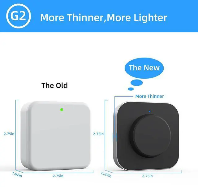 Alt view image 4 of 6 - Smart Door Lock WiFi Gateway, Bluetooth Keyless Entry Electronic Door Lock Wi-Fi Bridge, Nextlock Smart Deadbolt WiFi Hub Compatible with Alexa