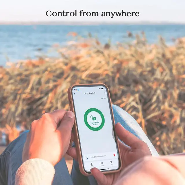 Alt view image 3 of 6 - WiFi Gateway for YR01 YR05 Smart Lock with Handle,Compatible with Nice Digi App, Remotely Control Keyless Entry Door Lock,Compatible with Alexa to Voice Control Smart Door Lock