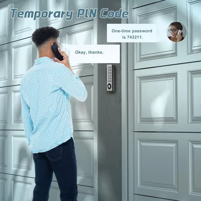 Alt view image 6 of 7 - Universal Garage Door Opener Wireless Keyless Keypad for LiftMaster Chamberlain Genie Craftsman Linear Wayne Dalton Openers Produced, Metal Case Keyless Garage Door Access System (Rectangular)