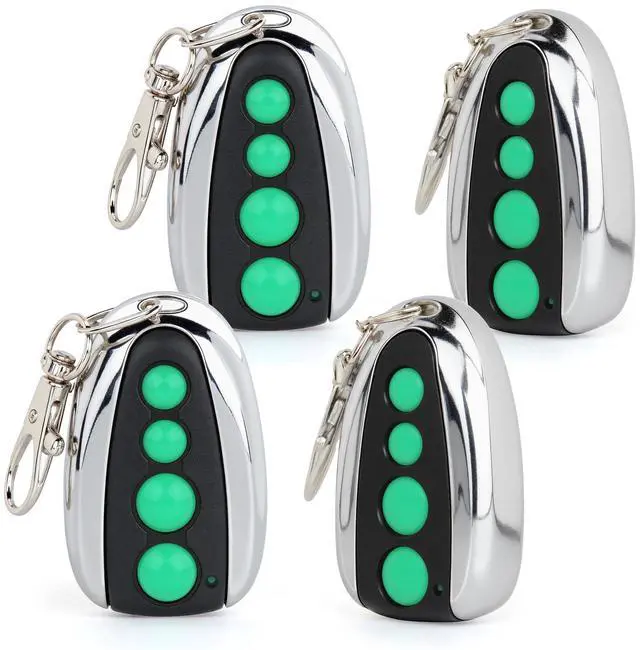 Main image of 4 PCS M12 Gate Remote Control Transmitter 433.92 MHz Garage Door Remote for Automatic Swing Sliding Gate Opener Compatible with Lockmaster Topens (Alkaline 27A Dry Battery)