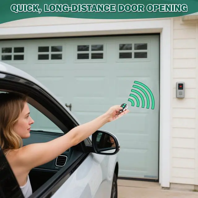 Alt view image 6 of 7 - 4 PCS M12 Gate Remote Control Transmitter 433.92 MHz Garage Door Remote for Automatic Swing Sliding Gate Opener Compatible with Lockmaster Topens (Alkaline 27A Dry Battery)