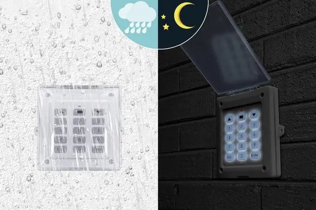 Alt view image 4 of 5 - Wireless Keypad Digital Access System, Automatic Security Code Entry, Gate Operator Panel Remote Control for Automatic Sliding Gate Opener Motor