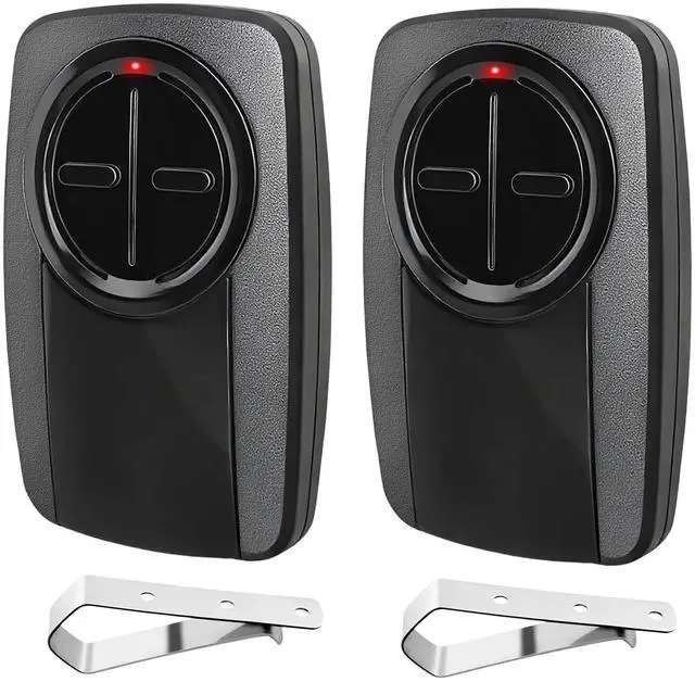 Main image of 380UT 375UT Universal Garage Door Opener Remote Compatible with Chamberlain Liftmaster Linear Genie Wayne Garage Door Opener Remote 2-Button Black-2pcs