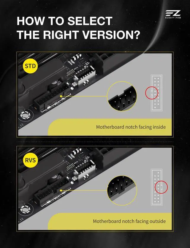 Alt view image 5 of 7 - USB 3.2 Gen 1 19-Pin 90 Degree L-Shape Adapter, Motherboard USB 3.0 Internal Header Adapter,19-Pin /20-Pin Male to Female Converter for Front Panel USB-A, Black -STD