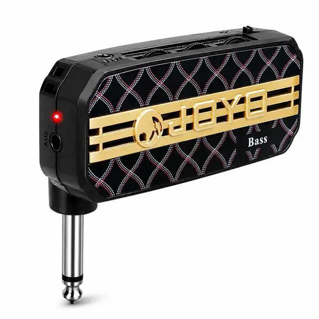 Main image of Bass Headphone Amp Portable Mini Practice Amplifier with Aux Input, 3.5mm Headphone Output, Tone Control, Battery Powered Pocket Bass Amp for Silent Practice (JA-03)