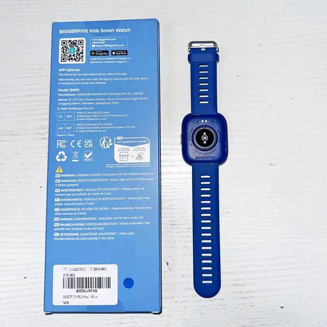 Alt view image 3 of 7 - Smart Watch for Kids, 1.8" Fitness Tracker Watch Pedometer, Heart Rate, IP68 Waterproof, Sleep Monitor, Calorie Step Counter, 5 Puzzle Games with/Without APP for Girls Boys Teens 5-16