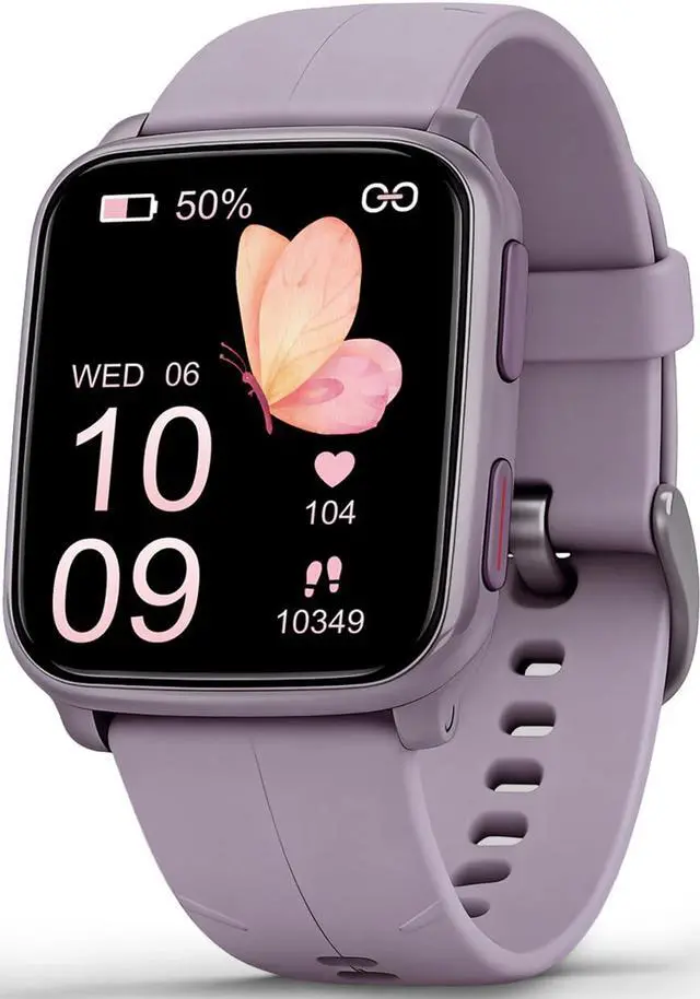Main image of Fitness Tracker with 24/7 Heart Rate & Blood Pressure Monitor, Blood Oxygen & Sleep Tracker, Smart Watch with Step Calorie Counter, IP68 Waterproof Activity Tracker for Women Men Android iOS