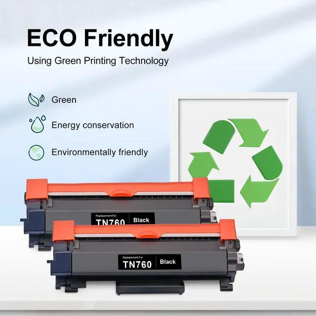 Alt view image 5 of 7 - Remanufactured Toner Cartridge Replacement for Brother TN760 TN-760 TN730 TN-730 for MFC-L2710DW MFC-L2750DW HL-L2350DW HL-L2370DW HL-L2395DW HL-L2390DW Printer(Black,TN760 2Pk)