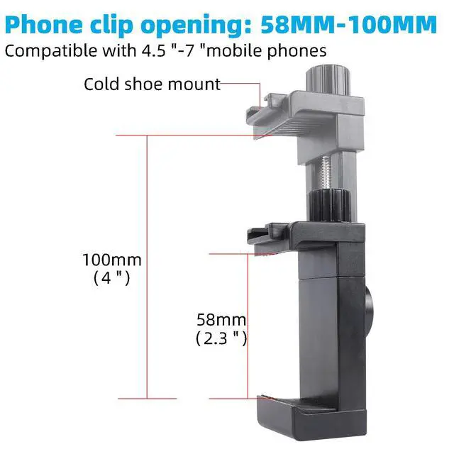 Alt view image 3 of 6 - Cell Phone Fence Mount for iPhone, GoPro, Insta360, and Other Action Cameras, Mevo Start for Baseball Softball Tennis Recording, Cameras Net Chain Link Fence Clip Mount Holder