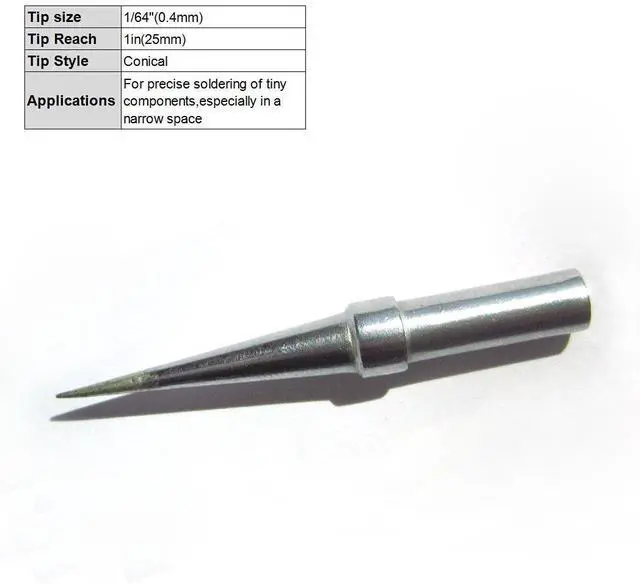 Alt view image 3 of 7 - Soldeirng Tips Replacement for Weller WES51 WESD51 WE1010NA WCC100 PES51 ET Tip Set 10pcs Pack