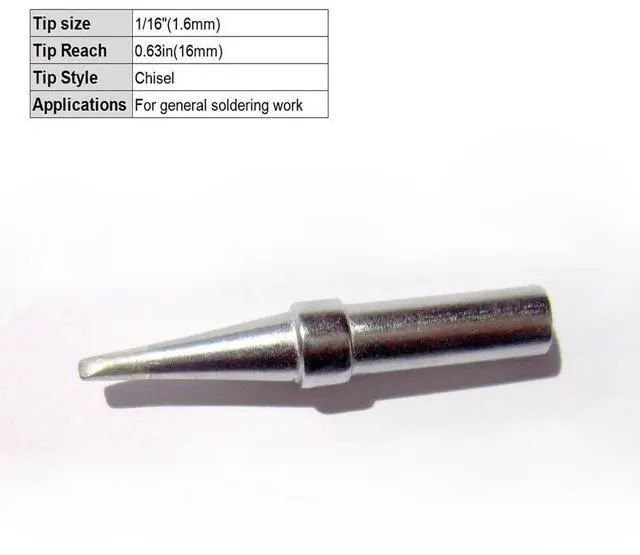 Alt view image 4 of 7 - Soldeirng Tips Replacement for Weller WES51 WESD51 WE1010NA WCC100 PES51 ET Tip Set 10pcs Pack