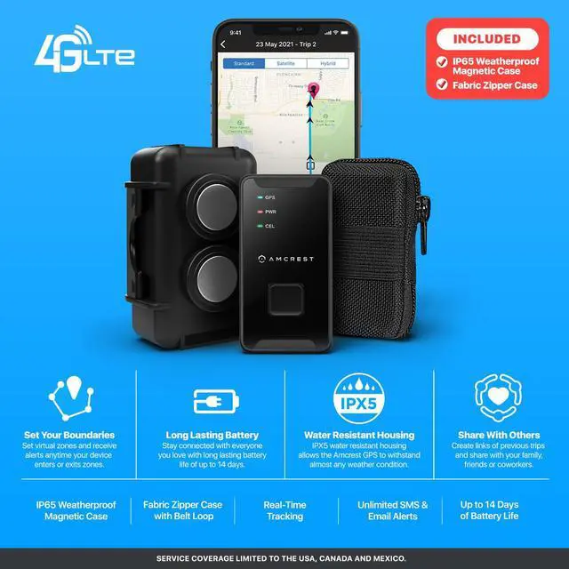 Alt view image 2 of 7 - GPS GL300 GPS Tracker for Vehicles (4G LTE) - Portable Mini Hidden Real-Time GPS Tracking Device for Vehicles, Cars, Kids, Pets, Assets, Text/Email/Push Alerts, Twin Magnet Weatherproof Case