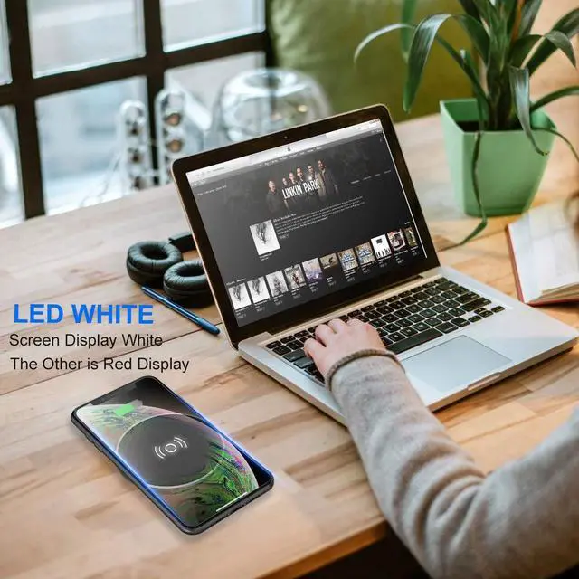 Alt view image 2 of 6 - Embed in Desk Wireless Charger,15W Fast Charging Pad Phone Charger,Hidden Desk Grommet Qi Charging Station Compatible with iPhone 17/Air/16/15/14/13/12/11/11 Pro/8/Xs Max/XR/Galaxy S22/S21