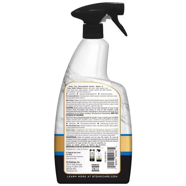 Alt view image 2 of 7 - Stone Care International Granite Cleaner - 32 Fluid Ounces Granite & Stone Tile Travertine Limestone Slate Clean