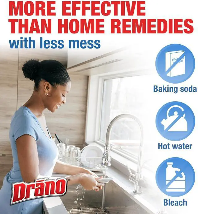 Alt view image 5 of 7 - Balance Drain Clog Remover and Cleaner, Non-Corrosive Formula, Safe on All Pipes and Septic Tanks, Formulated Using Only Essential Ingredients, 32 Fl Oz