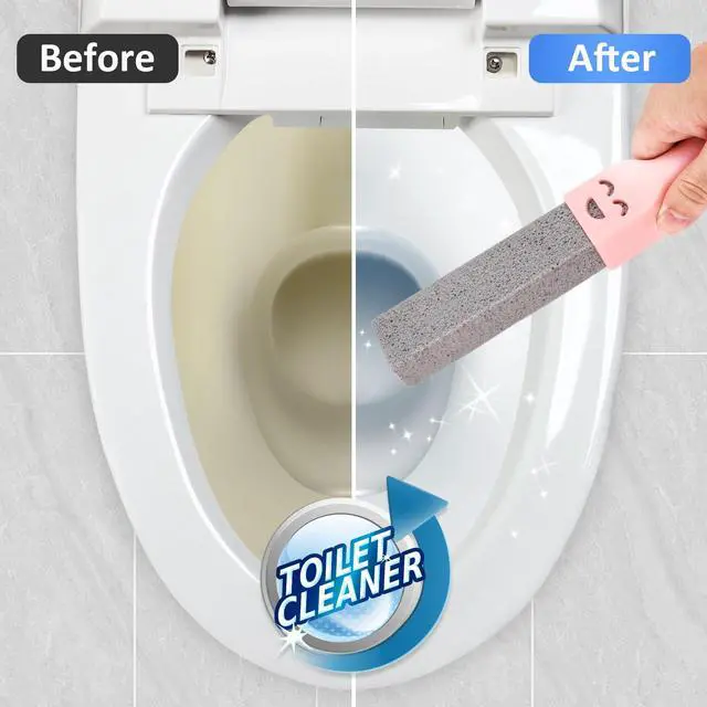 Alt view image 4 of 7 - Navona 8 Pack Pumice Stone Scouring Sticks with 2 Universal Handles, Grey Pumice Stone Cleaner for Cleaning Toilets, Bathrooms, Kitchens, Spas and Pools