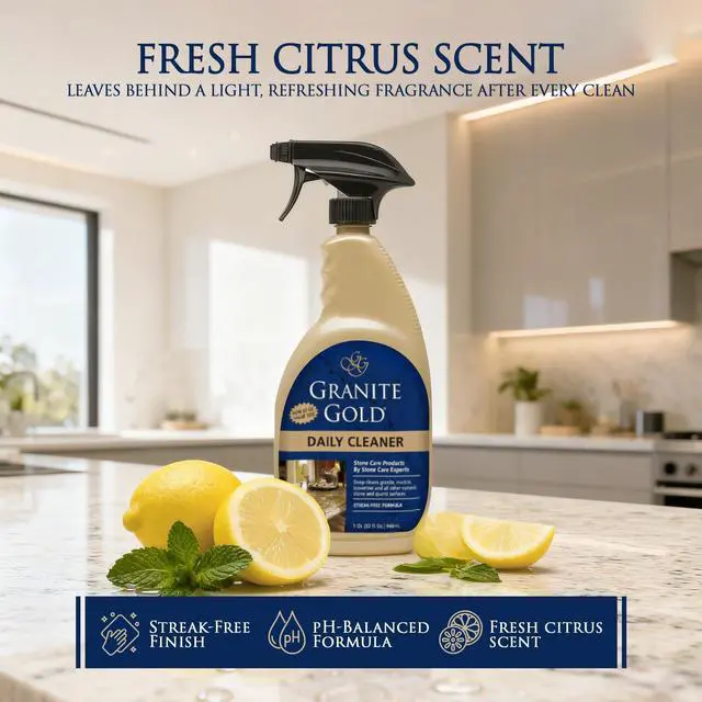 Alt view image 5 of 7 - Granite Gold Daily Cleaner for Granite, Marble & Other Natural Stone & Quartz Surfaces, 32 Ounces