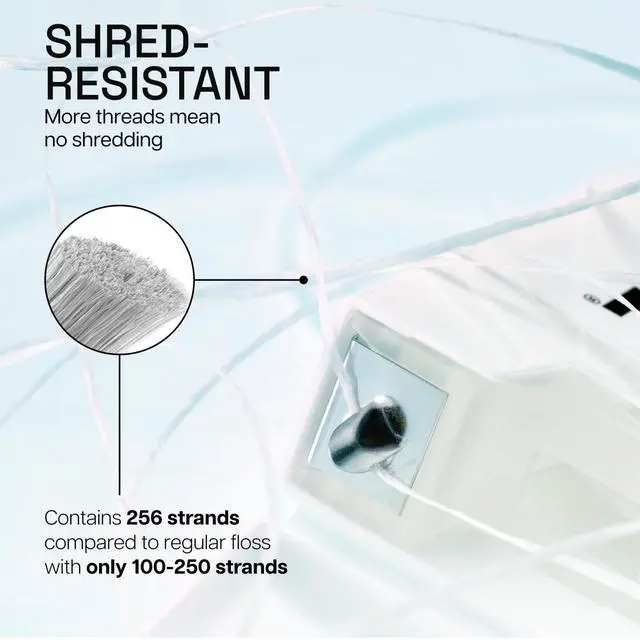 Alt view image 3 of 7 - REACH Waxed Dental Floss,Unflavored, Plaque Remover for Teeth, Shred Resistant, Floss Slides Smoothly, Easy to Use, Waxed, Deep Cleaning Teeth, Oral Care, PFAS Free, for Adults & Kids, 1 Pack, 55 yd