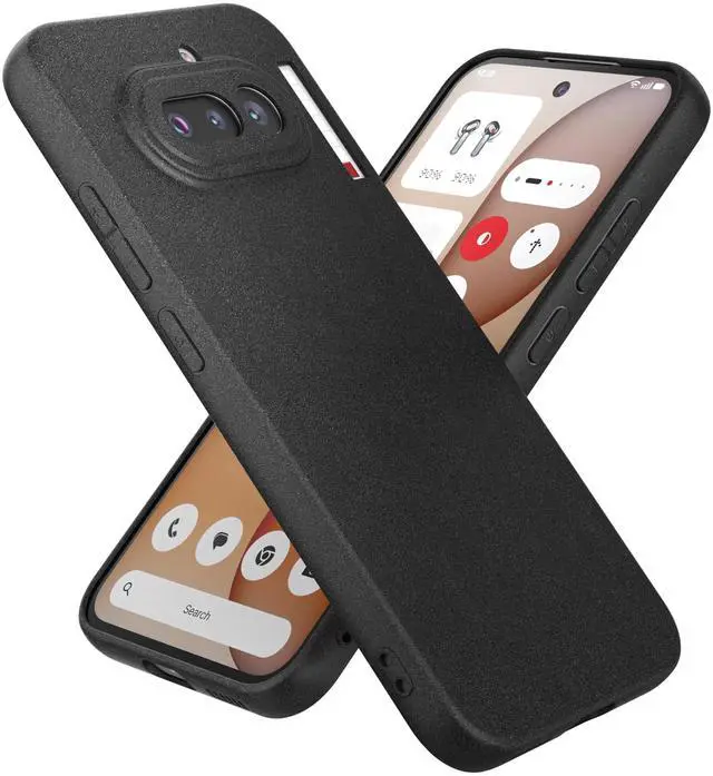 Main image of Eastcoo Case for Nothing Phone 4a, Frosted Shield TPU Bumper Back Cover Slim Fit Shockproof Protective Phone Case for Men Women Black