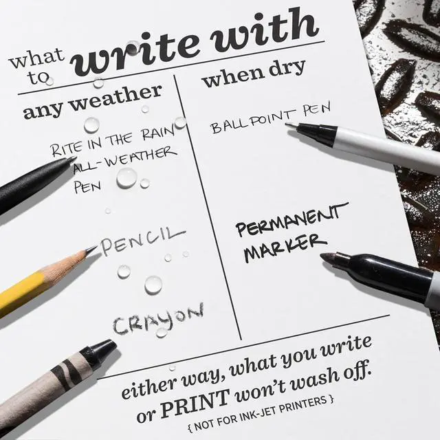 Alt view image 4 of 6 - Rite in the Rain Weatherproof Copier Paper, 8.5" x 11", 20# White, 200 Sheet Pack (No. 8511X)