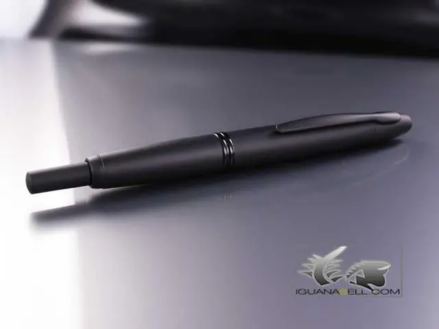 Alt view image 2 of 2 - PILOT Vanishing Point Collection Refillable & Retractable Fountain Pen, Matte Black Barrel, Blue Ink, Medium Nib (60581)