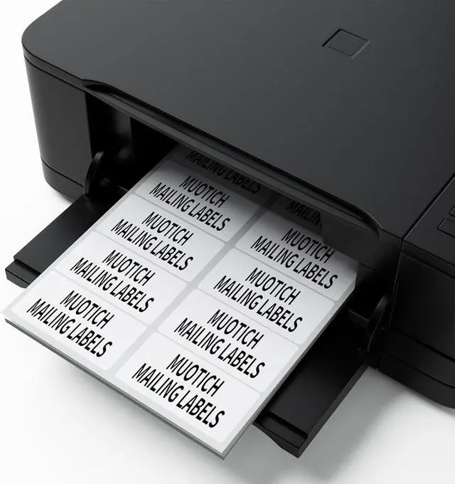 Alt view image 4 of 7 - 500 Sheets 5000 Labels Shipping Labels, 2 x 4 Sticker Paper for Laser/Inkjet Printer Mailing Labels, 10 UP Address Labels, Permanent Adhesive Sticker Labels