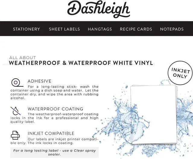 Alt view image 7 of 7 - Wine Bottle Labels Waterproof, 40 Blank Printable Vinyl Stickers 4x5 Inch for Inkjet Printer - Self-Adhesive Wine Label Sticker Paper for 750ml Bottles, Wedding Favors, Champagne, Homemade