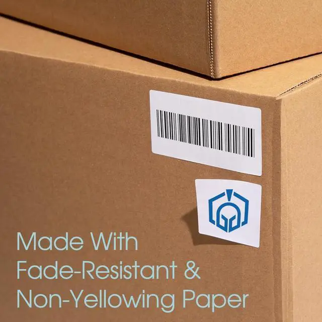 Alt view image 4 of 7 - 2.5" X 1.563" Matte White Printable Product Labels (250 Sheets, 4500 Stickers) Bottle and Jar Labels, Packaging Stickers for Laser & Inkjet Printers - Spartan Industrial Template R008