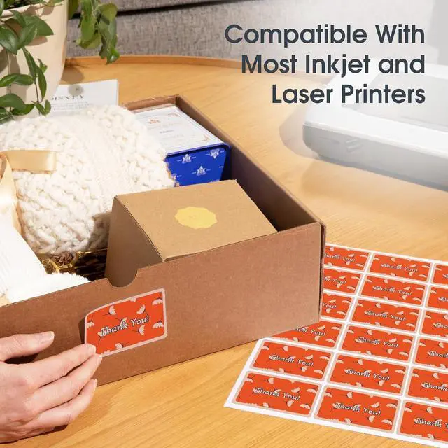 Alt view image 6 of 7 - 2.5" X 1.563" Matte White Printable Product Labels (250 Sheets, 4500 Stickers) Bottle and Jar Labels, Packaging Stickers for Laser & Inkjet Printers - Spartan Industrial Template R008