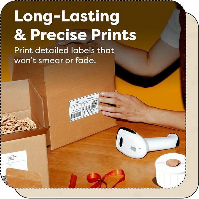 Alt view image 3 of 7 - Aegis Adhesives - 3" X 1.5" Direct Thermal Labels (9000 Count, 10 Rolls) - Inventory SKU Barcode Labels, Address Stickers, and Shelf Identification - Compatible with Zebra and Rollo Printers