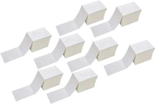 Main image of Immuson Fanfold 4 x 6 Direct Thermal Shipping Labels with Perforations, 8000 Labels, 1000 Labels/Stack, Permanent Adhesive, White Mailing Labels for Zebra Thermal Printer 8 Stacks