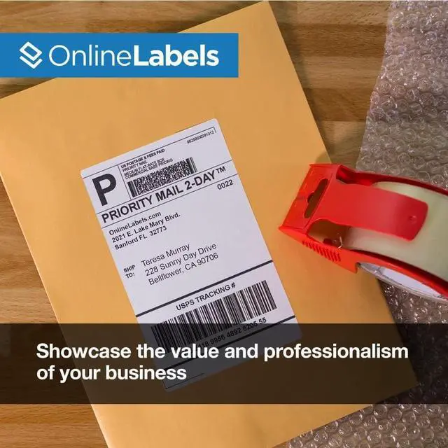 Alt view image 3 of 7 - Online Labels 6.78 x 4.75 Shipping Labels- Compatible with USPS Click-N-Ship - Pack of 200 Labels, 100 Sheets - Inkjet/Laser Printer