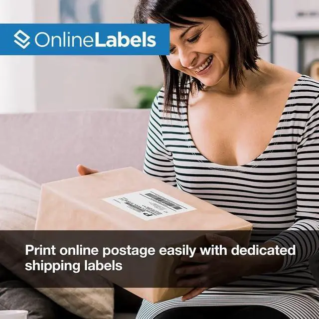 Alt view image 6 of 7 - Online Labels 6.78 x 4.75 Shipping Labels- Compatible with USPS Click-N-Ship - Pack of 200 Labels, 100 Sheets - Inkjet/Laser Printer