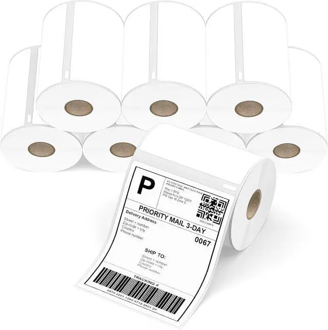Main image of 4x6 Shipping Labels Compatible with Dymo-4xl 8 Rolls 1760 Thermal Labels, Fits for Dymo LabelWriter 4XL 1744907, Zebra, Rollo, Munbyn Desktop Labeling (Not for 550, 5XL)