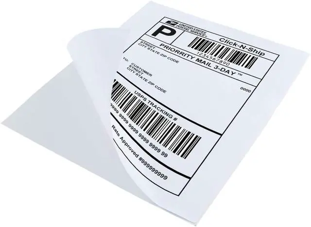 Alt view image 4 of 6 - L LIKED 500 Sheet 8.5 x 11 Full Sheet Label, Matte, White Sticker Paper for Laser & Inkjet, Strong Adhesive (500 PCS)