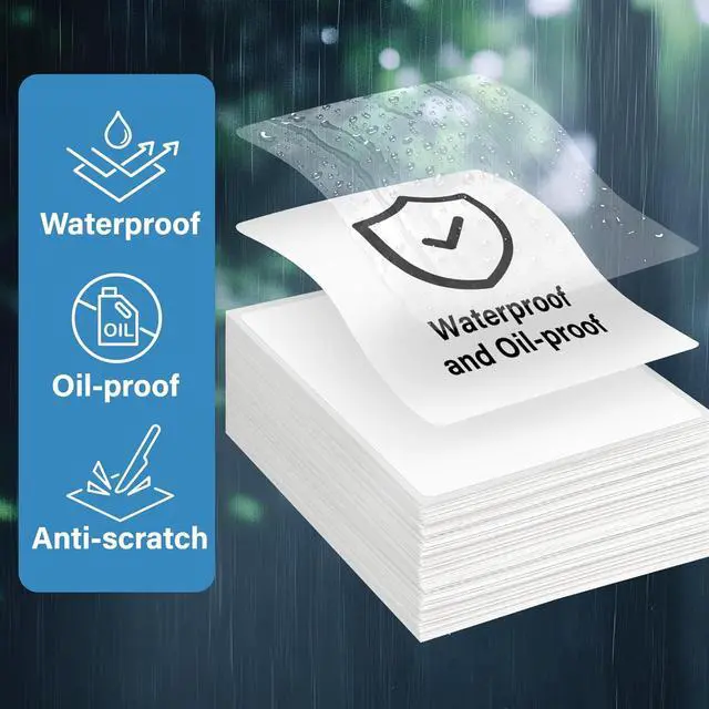 Alt view image 6 of 7 - LotFancy 4x6 Thermal Labels, 500 Shipping Labels with Perforation, Permanent Adhesive, White Mailing Label Stickers, Compatible with Rollo, Zebra Thermal Printers