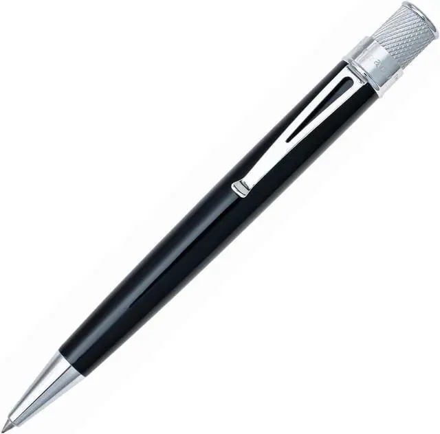 Main image of Retro 51 Tornado Classic Lacquer Rollerball Pen - Black