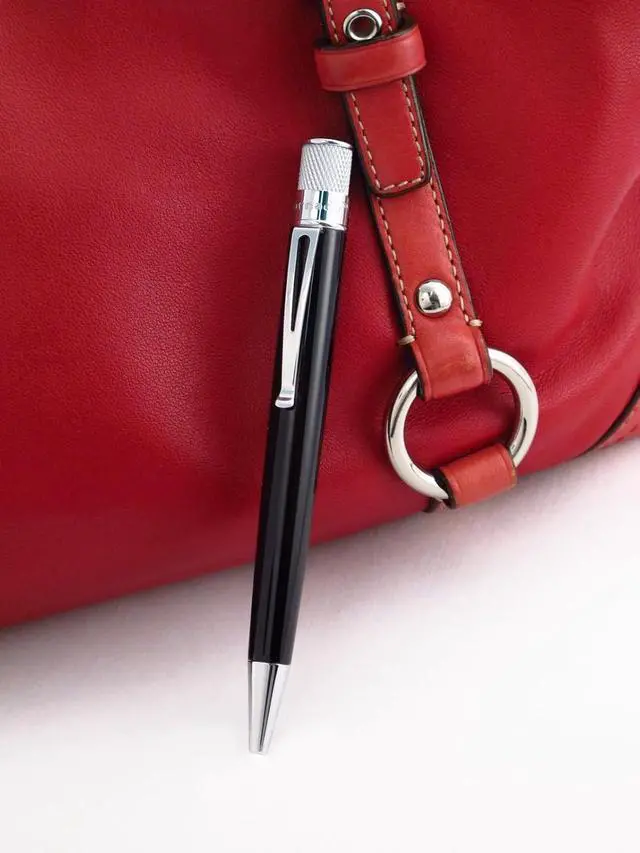 Alt view image 3 of 6 - Retro 51 Tornado Classic Lacquer Rollerball Pen - Black